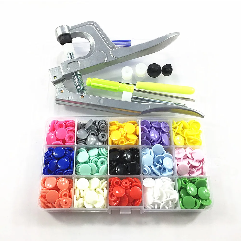 150sets 12mm T5 Round Plastic Resin Snaps Buttons Fasteners Garment