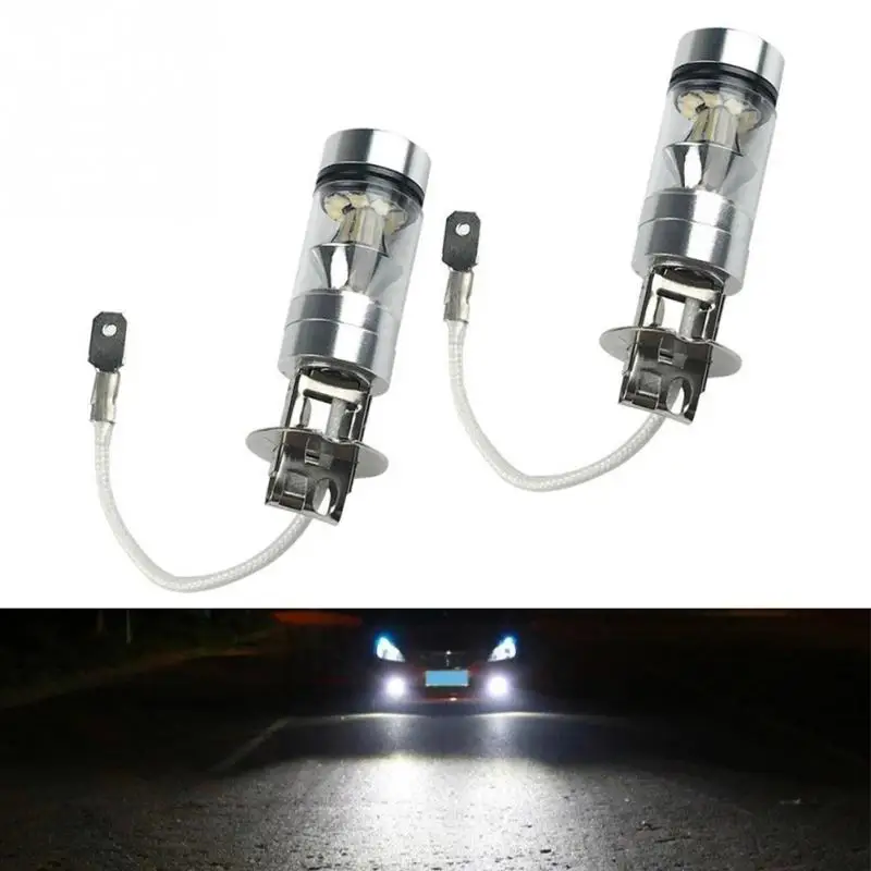

PROMOTION LOW PRICE 2Pcs H3 High Power 100W Fog Light LED Bulb For Car Truck Direct Replacement
