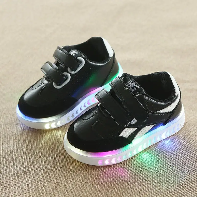 Aliexpress.com : Buy HaoChengJiaDe Baby Boys Girls LED Light Up Shoes ...