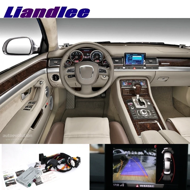 

Liandlee Car Reverse Rear Back Up Camera Interface Adapter Decoder Kits For Audi A8 S8 D3 4E 2002~2009 Mmi System Upgrade