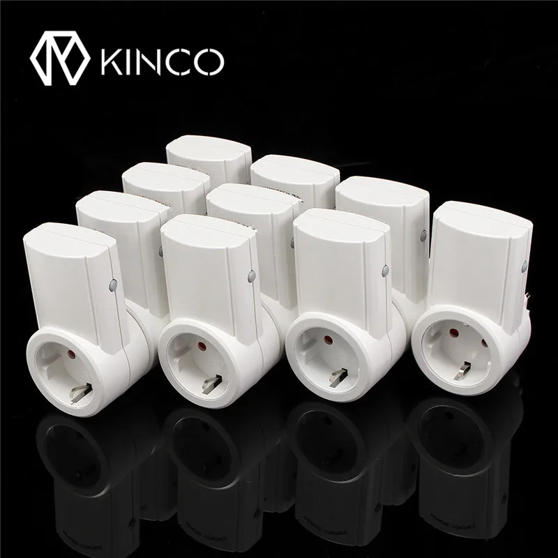 

2018 HOT Sell EU 1/2/3/4 Pack 10A Standard Wireless Remote Control Electrical Socket Switch Home Mains Plug Power Outlet Adapter