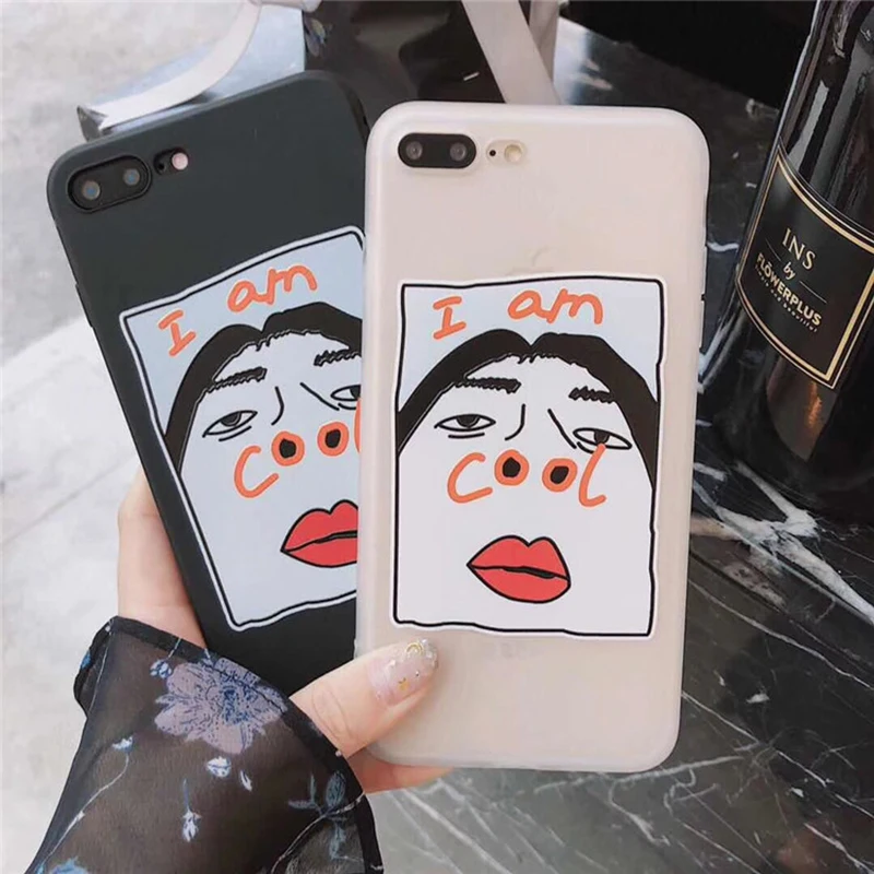 Funny Cartoon Phone Case For iPhone 7 6 6S 8 Plus Case For iphone X