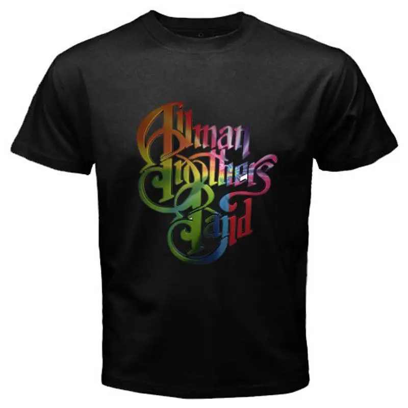 2017 Мужская Мода Allman Brothers Блюз-Рок Группа Логотип 3D Печати С Коротким Рукавом