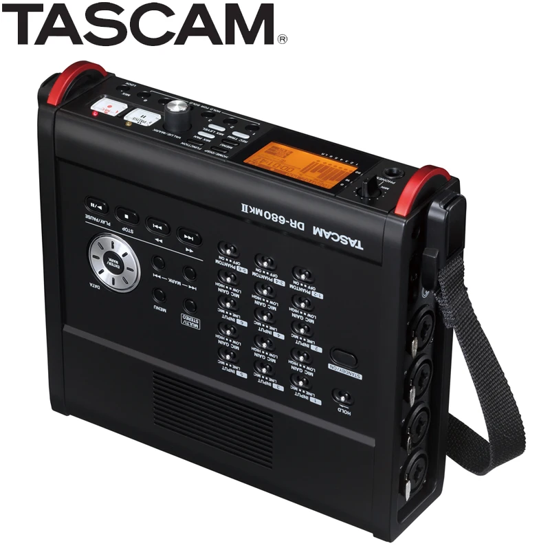 

TASCAM DR-680MKII portable multi-channel recorder with 6 mic/line inputs and digital input channels for film live recording