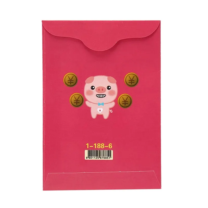6 шт./упак. красный конверт для заполнения денег китайская традиция Hongbao подарок на Новый год свадьба красный конверт подарок