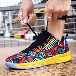 FIDANEI 2019 тренд Новая мода камуфляж граффити мужские сетки повседневная обувь на шнуровке воздухопроницаемые кроссовки Zapatos de hombre