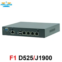 Network Security Desktop Firewall Router Mini Computer 4 LAN With Intel Celeron J1900 Quad Core or