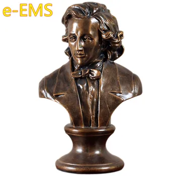 

Fryderyk Franciszek Chopin Bust Musician Figure Statue Catholic Church Resin Craftwork Home Decorations Art Material L2578