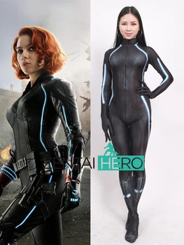 

ZentaiHero Age of Ultron Black Widow Cosplay Costume 3D Print The Avengers 2 Black Widow Tracer Superhero Costume Zentai Catsuit