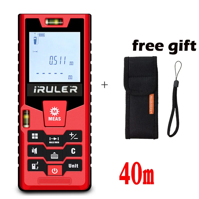 Beste Koop Laser afstandsmeter Laser Tape Handheld Afstandsmeter 40 M