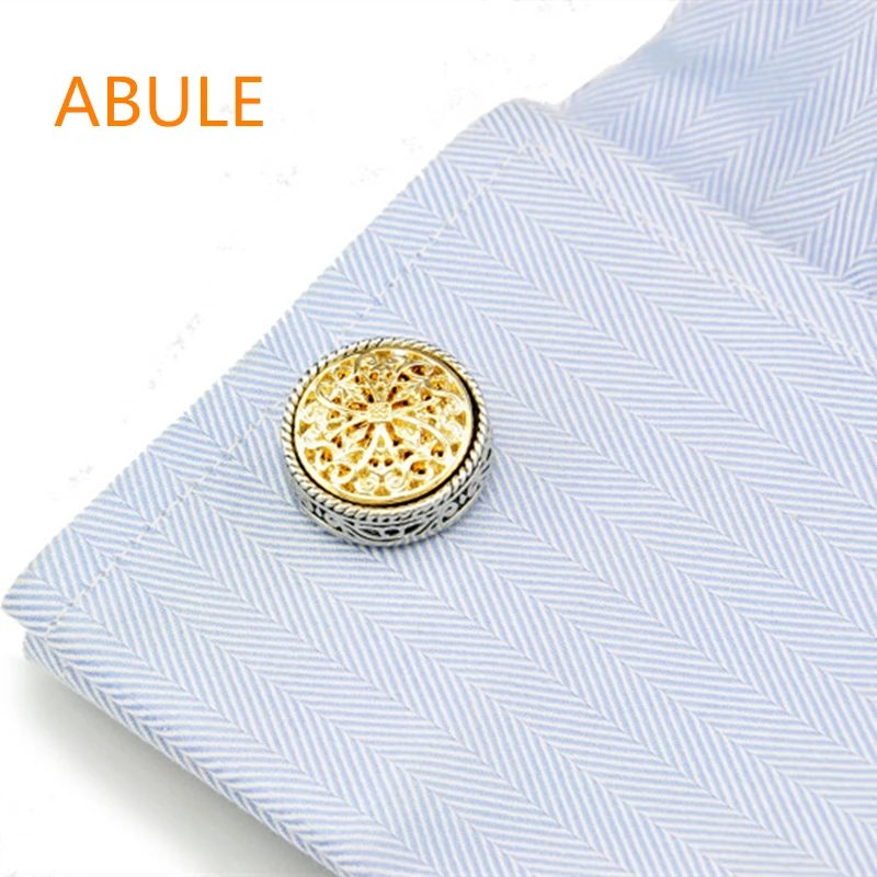 

ABULE Sparta style shirt cufflink mens designer Gold & silver Cuff link Button male High Quality Luxury Wedding Free Shipping