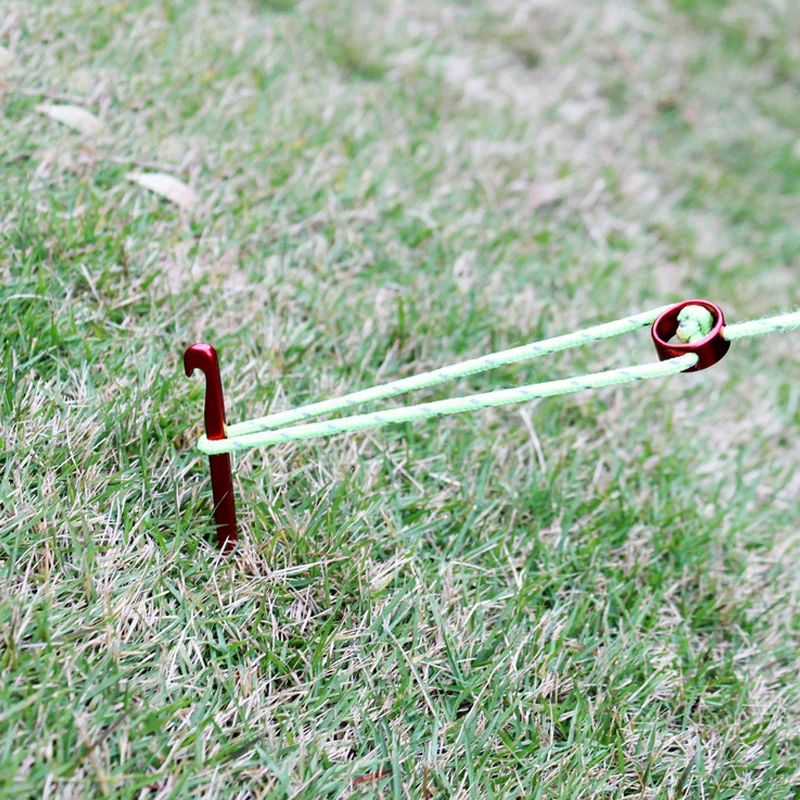 10pcs Shinetrip 7001 Aviation Aluminum Alloy Tent Pegs Ultralight Square Nail Camping Garden Stakes Hook 16cm