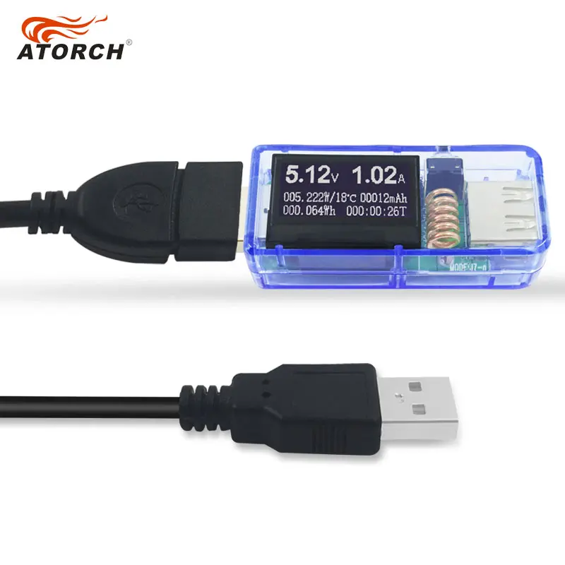 ATORCH USB Тестер DC Цифровой вольтметр amperimetro 12 в 1 Напряжение измеритель тока Амперметр детектор power bank индикатор зарядного устройства