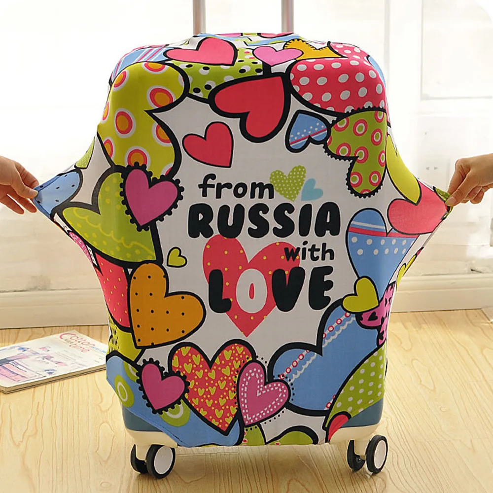 

Russian Style Case Suitcase Protective Cover For Trolley On Wheels 18-30'' Busy Board Suicase Covers Dust Bag Travel Accessories
