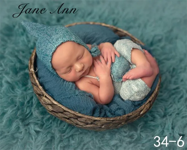 Adereços para a Fotografia do Bebê Bodysuit + Chapéu Headband da Flor Jane Grupo Newborn Lace Estilos Estúdio Foto Roupas Traje Ann z 2 Pcs 11 Mamãe e Bebê
