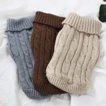 

Pet Dog Sweater Big Dog Knit Apparel Autumn / Winter Cat Sweaters Pet Dog Clothes Winter Warm Hoody Coat for Puppy Kitten