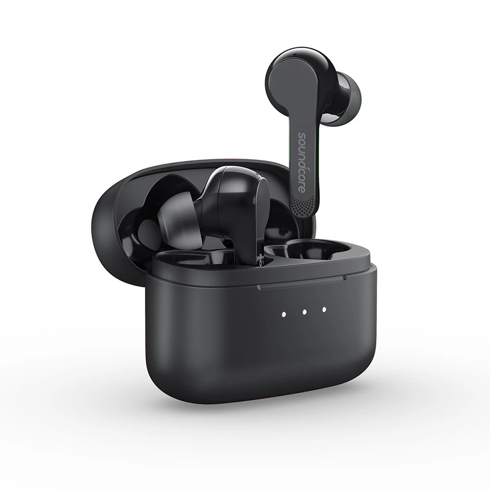 Беспроводные наушники Soundcore, Anker Liberty Air Bluetooth 5, наушники с сенсорным управлением, Графен Улучшает звук с шумоподавлением Micro - Цвет: Black