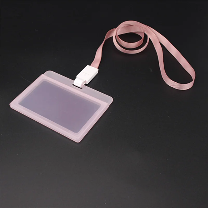 2018 famous brand new plastic badge lanyards cover top