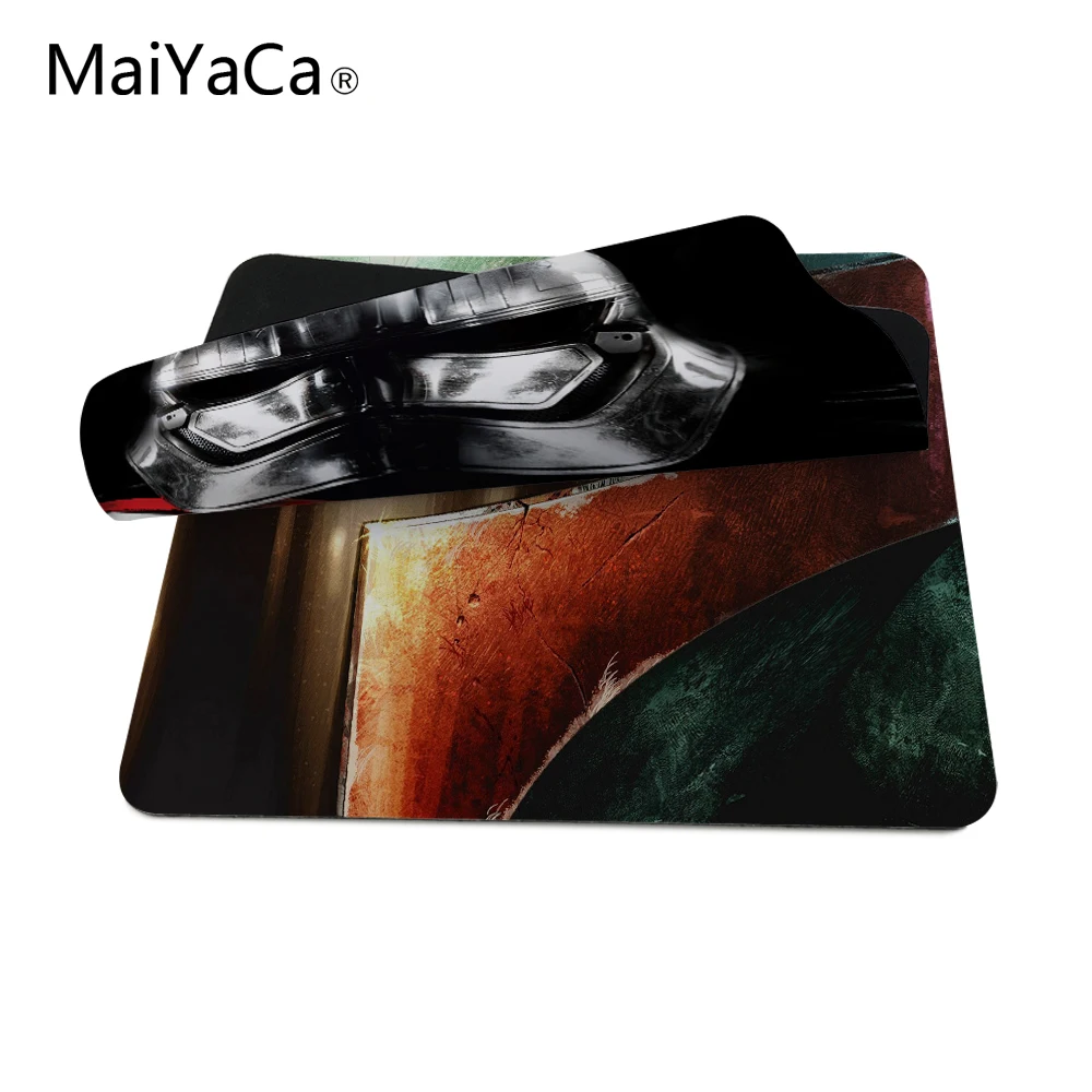 MaiYaCa Лидер продаж Boba Фетт Звездные войны металлический шлем в винтажном стиле игровой ноутбук коврик для мыши Коврик для оптического трекбол лазера
