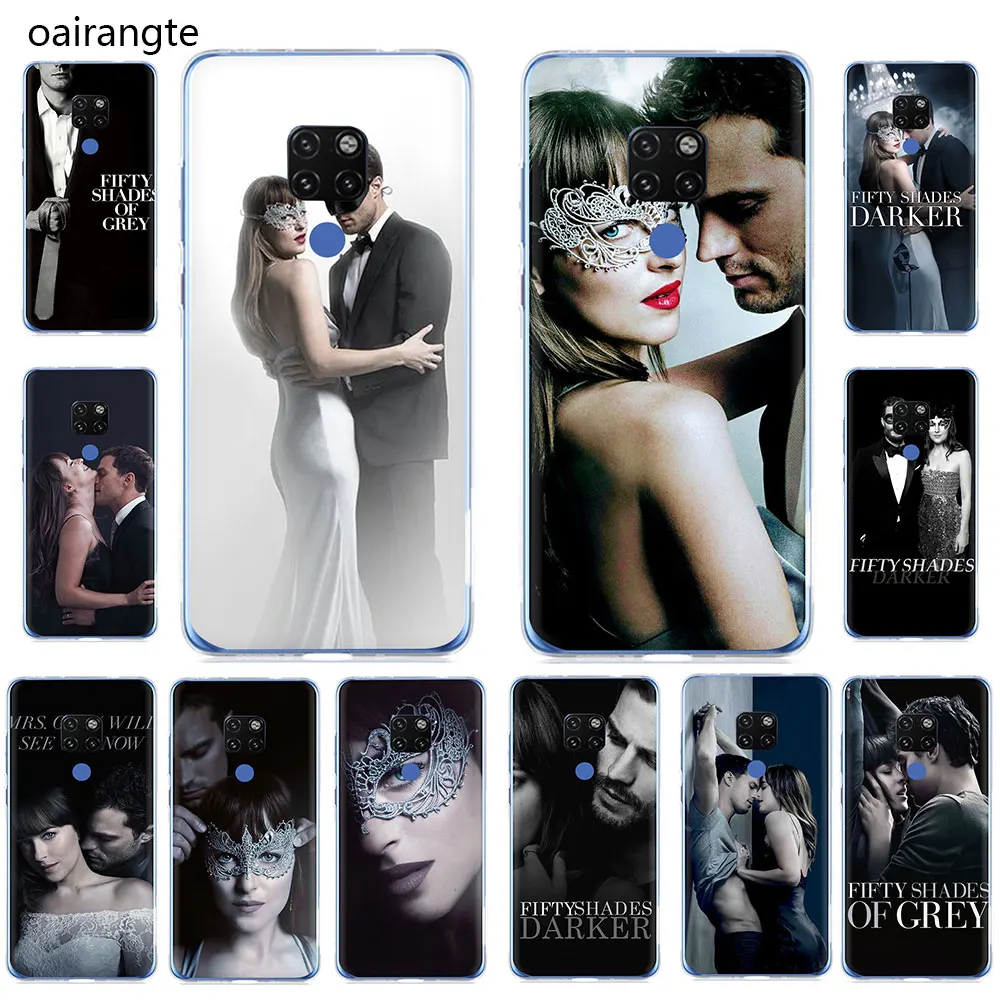 Жесткий чехол для телефона Fifty Shades Freed серого цвета 2018 Huawei Mate 10 20 30 Pro Nova2i 3i 3 5i Lite Y5 6 7