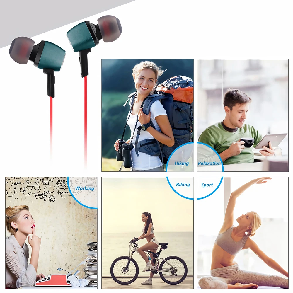 CHYI Bluetooth Earphone Wireless Earbuds Sport Earphone Magnet Headset Stereo Earbuds Mic Bleutooth Earphone For Phones Music 