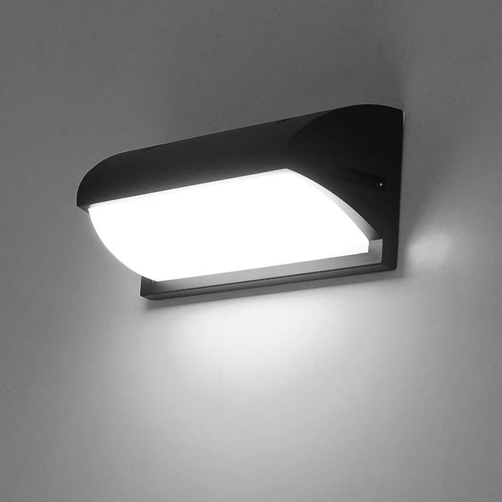 

Rectangle Waterproof Simple Porch Garden Motion Sensor Modern LED Light Home Use Decorations Radar Outdoors Courtyard Wall Lamp