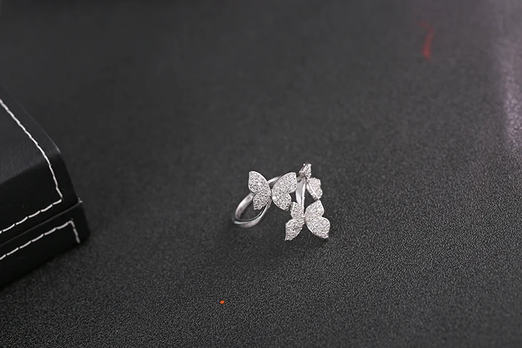 GAOLA Высокое качество Милая Бабочка Кольцо Открытые Кольца для женщин ювелирные изделия подарки J1561