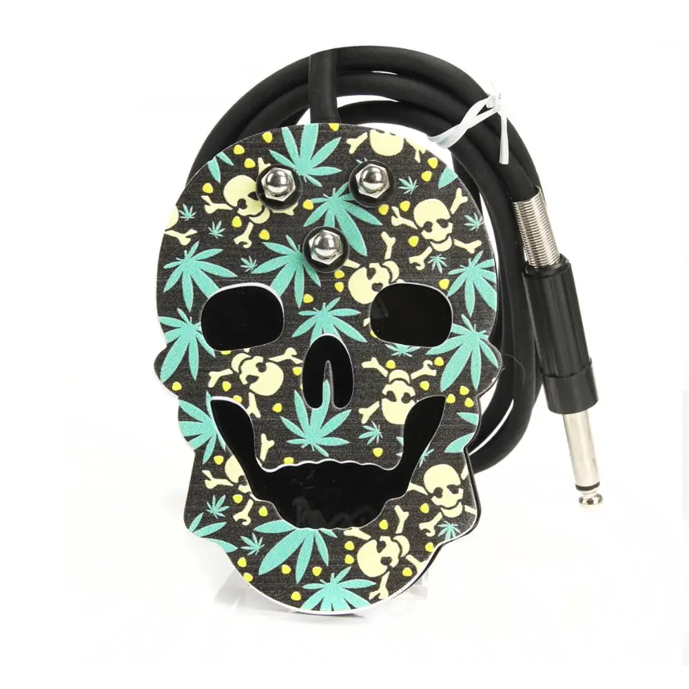 

Skull Tattoo Foot Switch Pedal Stainless Steel Pedal Clip Cord For Machine Gun Power Supply