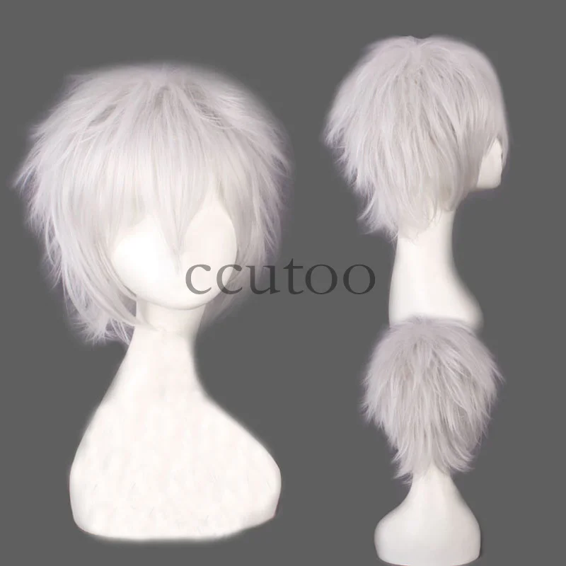 Ccutoo 1" куроко Tetsuya синий короткий пушистый лохматый слоистых теплостойкость Волокно Синтетические волосы Косплэй парик - Цвет: P1B/27