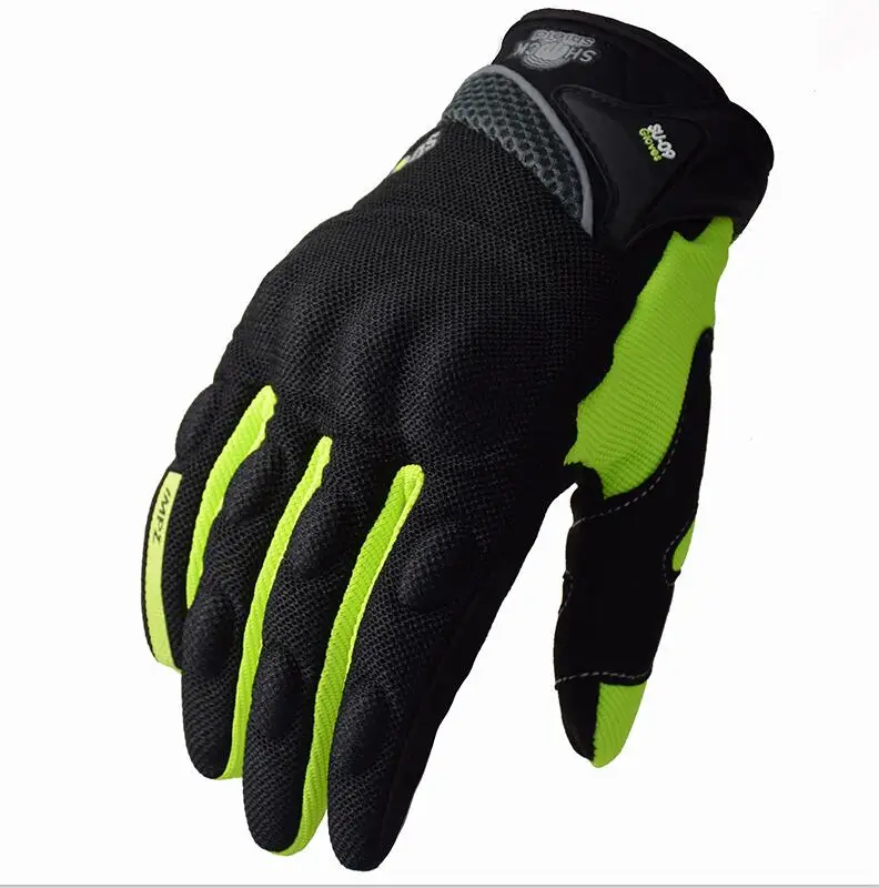SUOMY moto rcycle гоночные перчатки moto cross gants moto rbike перчатки полный палец велосипедные перчатки сенсорный экран luvas da moto cicleta - Цвет: Green