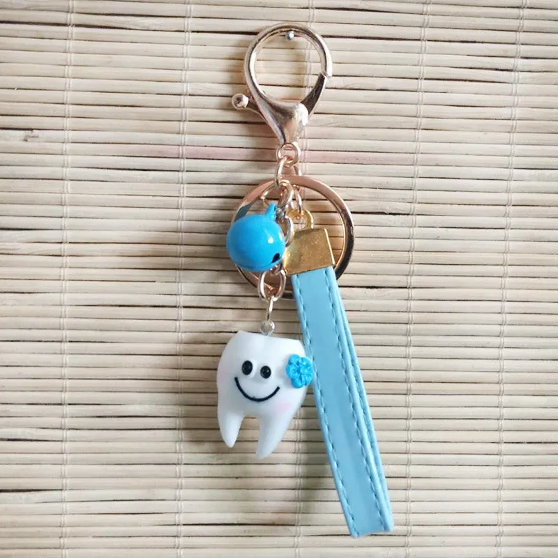 

Cartoon Teeth Keychain Dentist Decoration Key Chains Men Key Chain Women Key Ring Cute Shape Dental Clinic Gift Girl Keyring