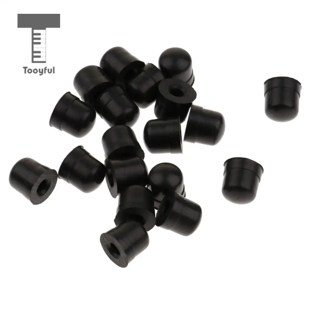 Tooyful 20pcs Trombone Slide Bow Rubber End Tip Bumper for Trombone Repair Accessories