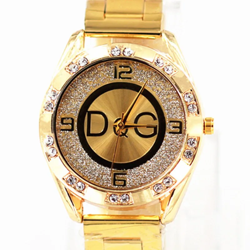 

relogios femininos New High Quality Luxury Crystal Diamond Watches Women clock Gold Watch Steel Strip Gold Dress Wristwatch