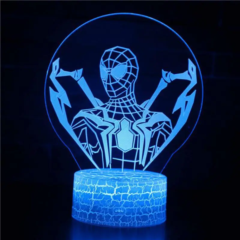 USB Plug In Table Lamps Colorful Night Light 3d Led Touch