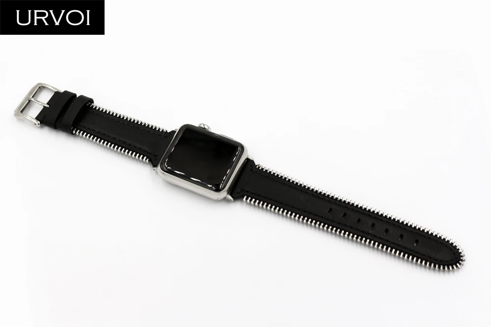 Ремешок URVOI для Apple Watch ремешок из натуральной кожи iwatch 54 3 2 1 с молнией на боку