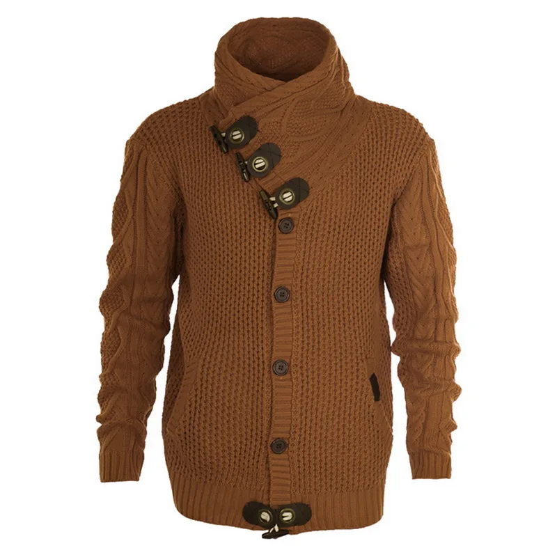 LASPERAL, кардиган, свитер, пальто, мужские осенние модные однотонные свитера, повседневный теплый вязаный джемпер, мужской свитер, пальто размера плюс 3XL