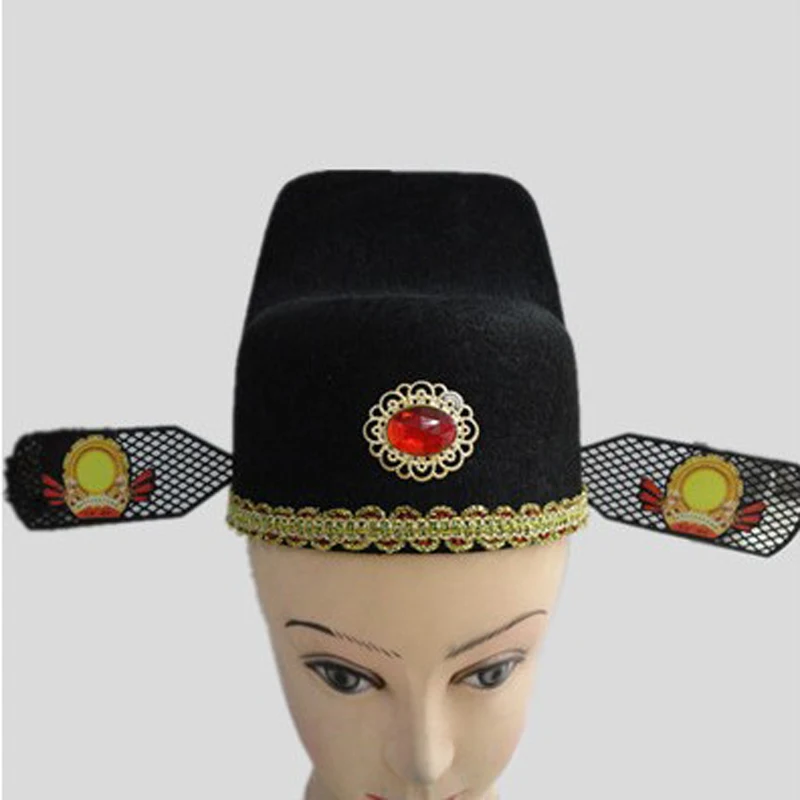 Шляпа для жениха Мужская/женская старинная китайская традиция магистратная