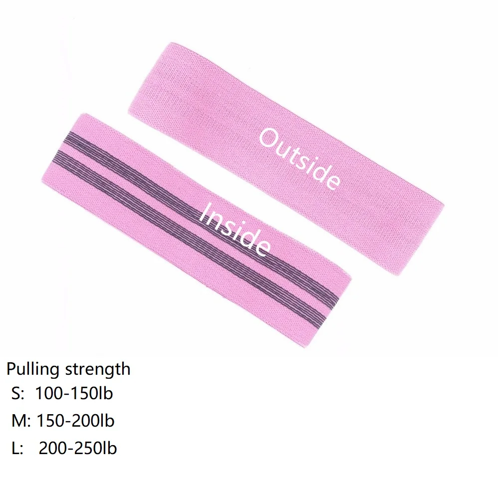  Hip Resistance Band Booty Bands Workout Elastique Fitness No-Roll Up Circle Loop Exercise Legs Thig
