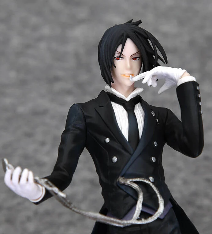 Cena 24 cm kuroshitsuji Sebastian Michaelis Action Figures pcv brinquedos kolekcja figurki zabawki na prezent na Boże Narodzenie z Retail box