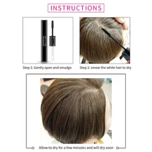 2 в 1 мгновенная краска для волос серое покрытие для корней волос белый цвет волос крем-палочка YUF99