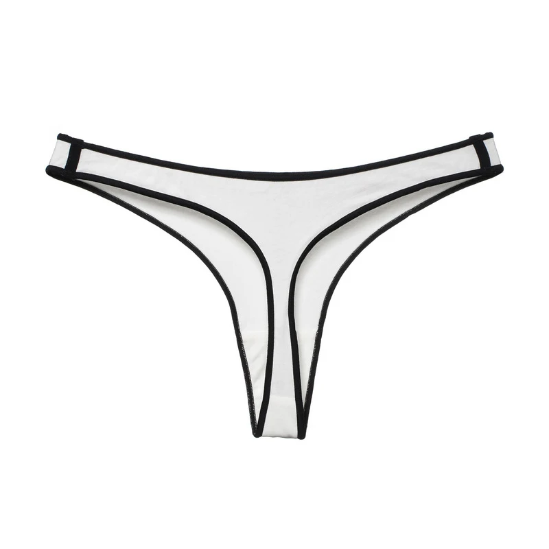 Sale Solid Sexy Low waist G-string Panties Tanga High Elastic Women Plus Size Seamless Ladies Cotton Briefs