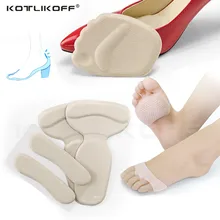 KOTLIKOFF 1 комплект для женщин Shole стельки высокие каблуки Передняя носочная часть обуви коврик силиконовый гель самоклеющаяся наклейка пятки Массажная пятка