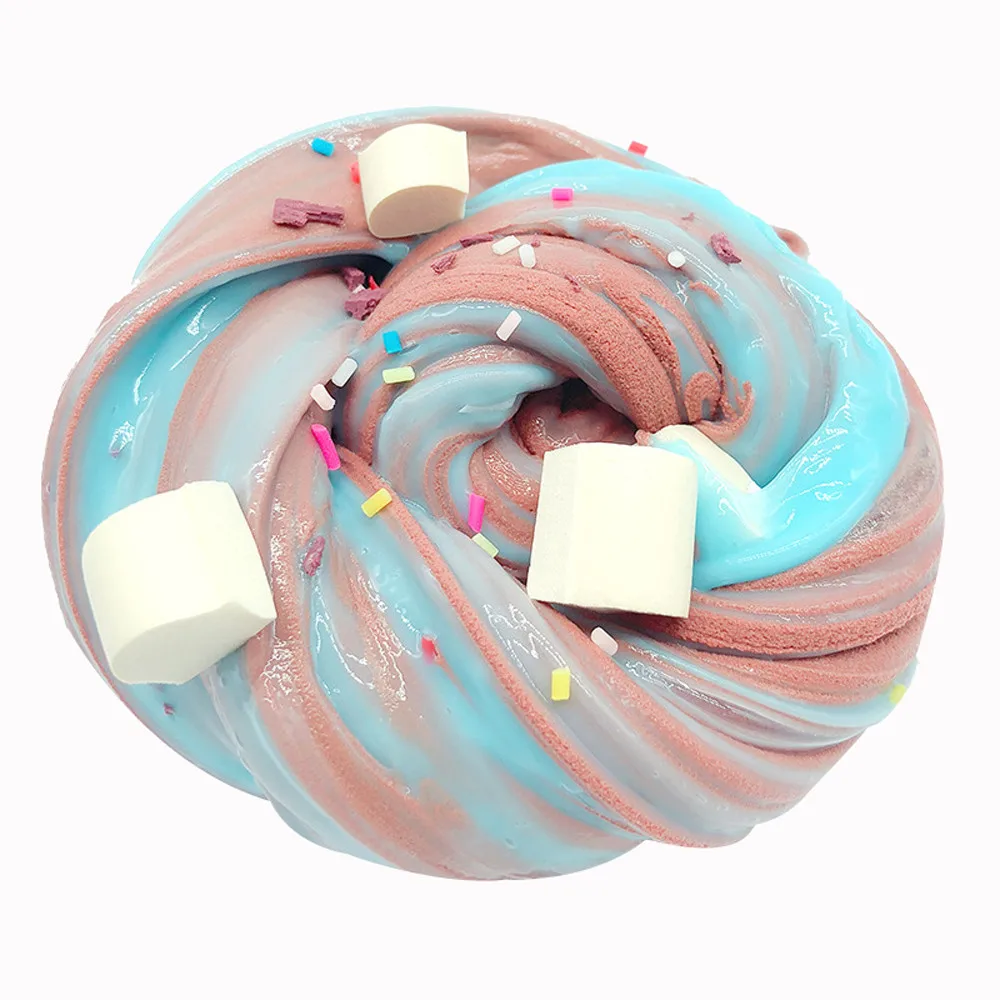 

Beautiful 120ML Fruits Clay Slime DIY Crystal Mud Waves Putty Foaming Mud ball Slime kids Toy Imagination Creativity craft C523