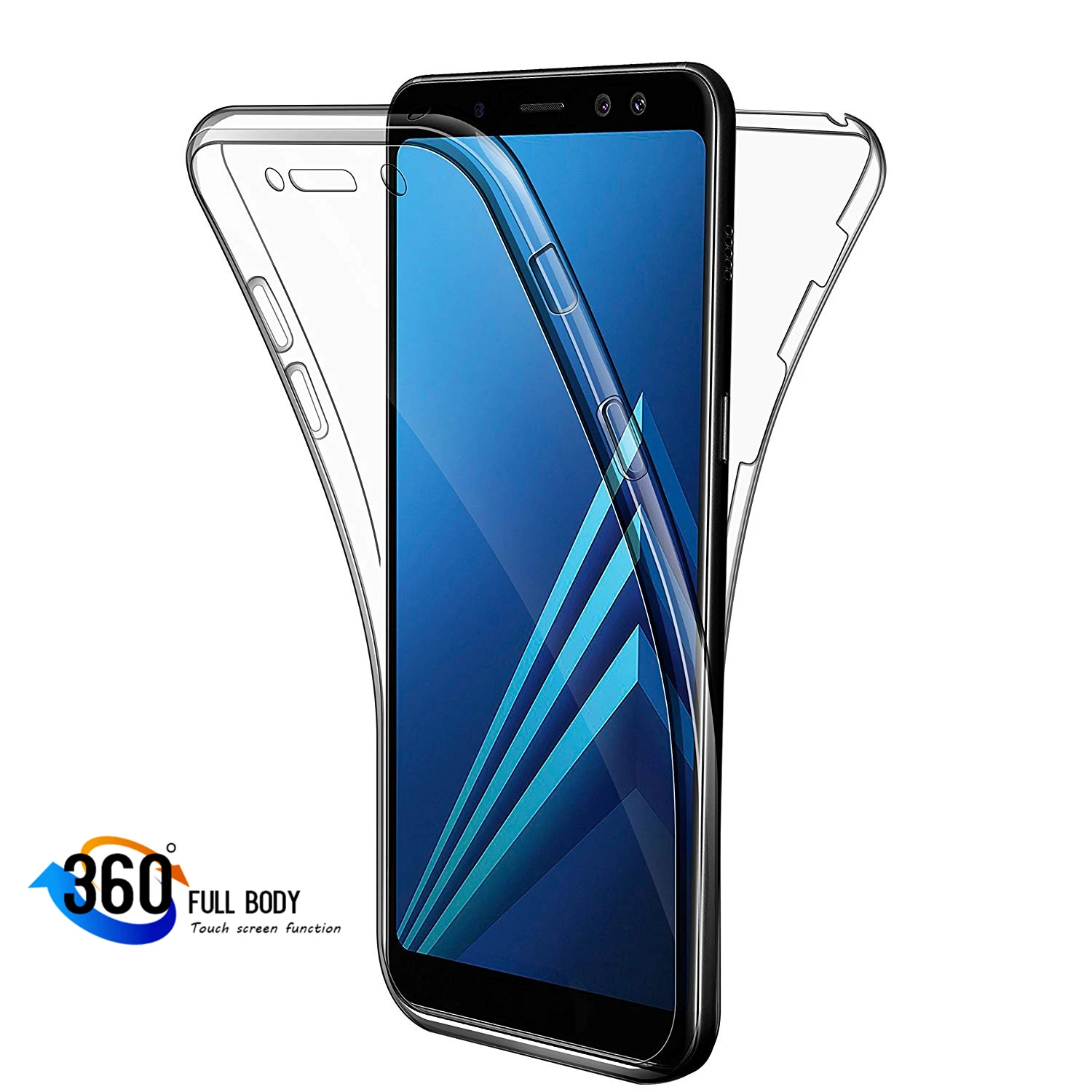 Для Samsung Galaxy S7 край S8 S9 Note 8 9 A8 A6 J4 J6 плюс J8 A3 A5 A7 J3 J5 J7 360 градусов полный корпус из