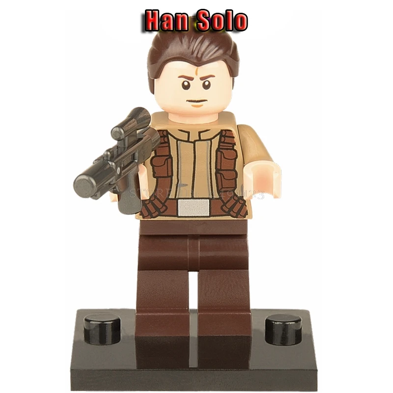 Игрушки блоки Звездные войны Han Solo Leia Princess Organa Rise Of Skywalk солдат-клон Chewie Звездные войны блок Звездные войны фильм фигурки - Цвет: Han Solo