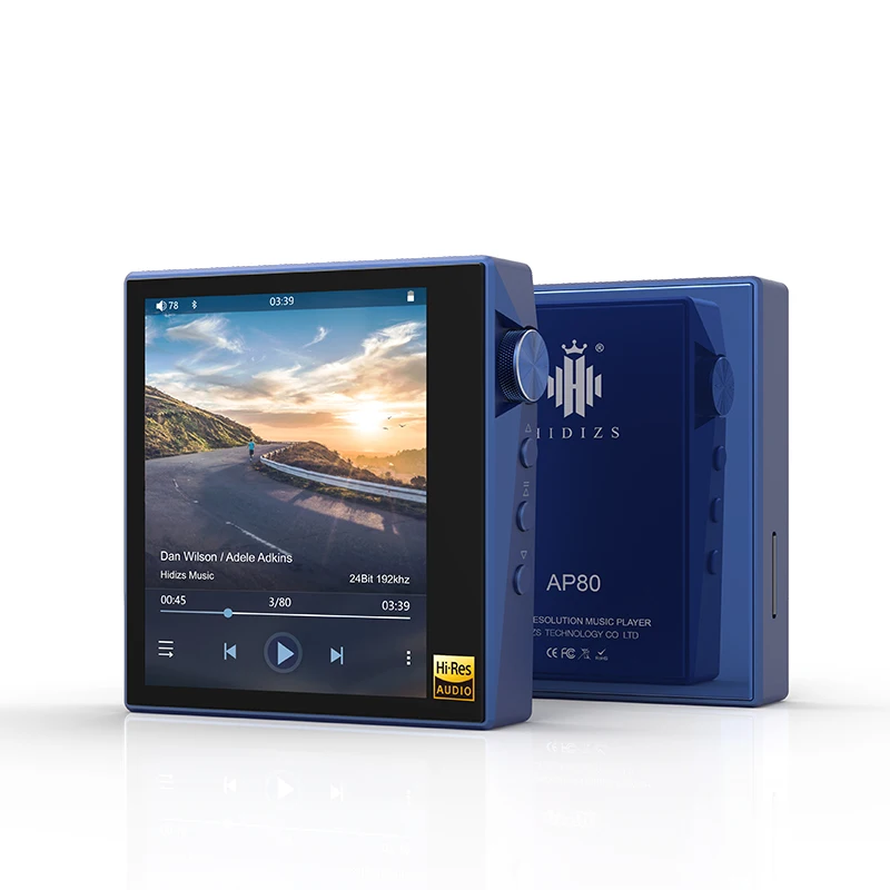 Hidizs AP80 Hi-Res ES9218P Bluetooth Hi-Fi музыкальный MP3 плеер LDAC USB DAC DSD 64/128 fm-радио HibyLink FALC DAP - Цвет: Blue