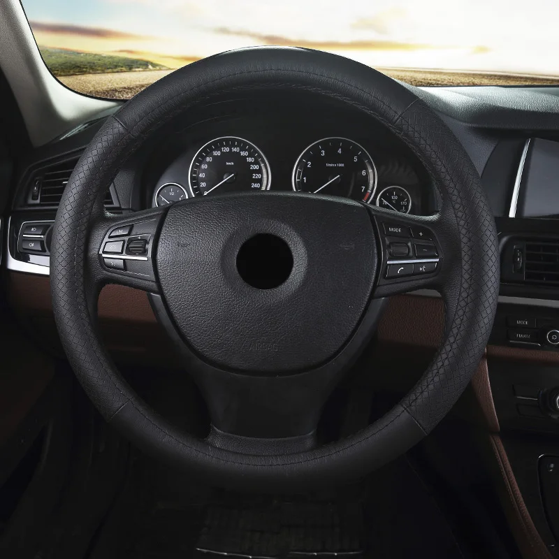 Car Leather Steering Wheel Cover For Mitsubishi Galant
