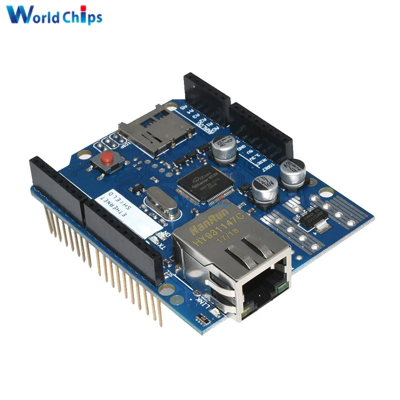 Сетевая плата Lan Ethernet W5100 R3 Shield Module Micro SD TCP/IP для Arduino UNO Duem Mega 2560 One|lan ethernet|development boardlan
