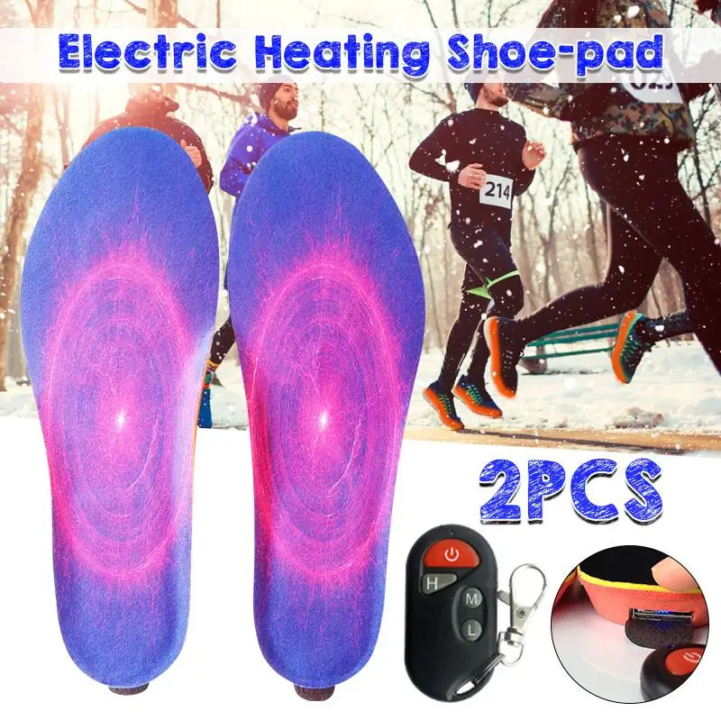 

Large EUR Size 41-45 1800mAH Heating Insoles With Wireless Winter Remote Control Battery Powered Heating Shoes Pad Cut to Fit