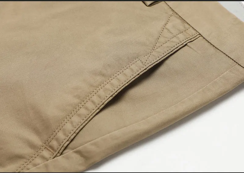 2019 Autumn JEEP Brand Casual Linen Pants Men's Casual Mid Elastic Waist Cotton Pants Fashion Trousers Full Length Straight (32)